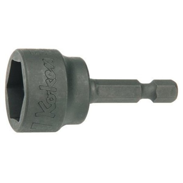 Ko-Ken Anchor Bolt Socket 13mm 6 Point 60mm Plastic Stopper 1/4 Hex Drive BD016JE-13